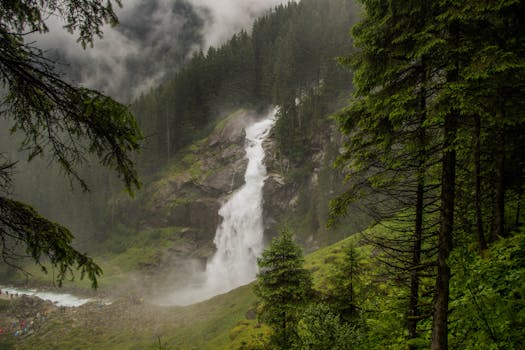 Hotels Built Beside Hidden Alpine Waterfalls