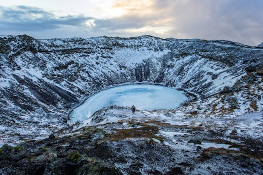 Hotels Built in Frozen Volcano Landscapes