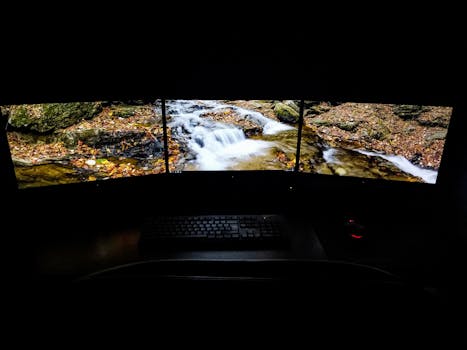 Hotels Surrounded by Digital Waterfall Displays