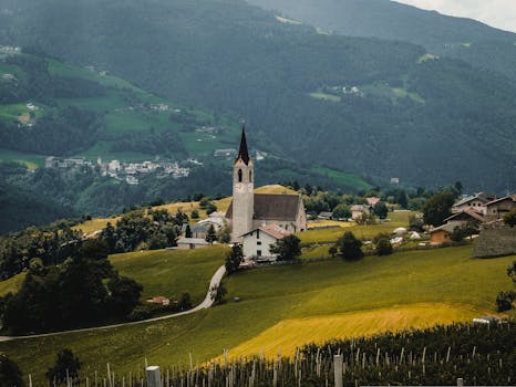 Hotels Surrounded by Rolling Alpine Vineyards