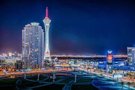 Hotels With Penthouses Above Neon Skylines