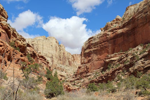 Resorts Hidden Beside Red Sandstone Cliffs